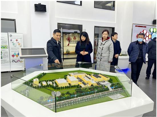淮南市田家庵區(qū)區(qū)委常委、副區(qū)長張曙暉 考察建華文創(chuàng)集團